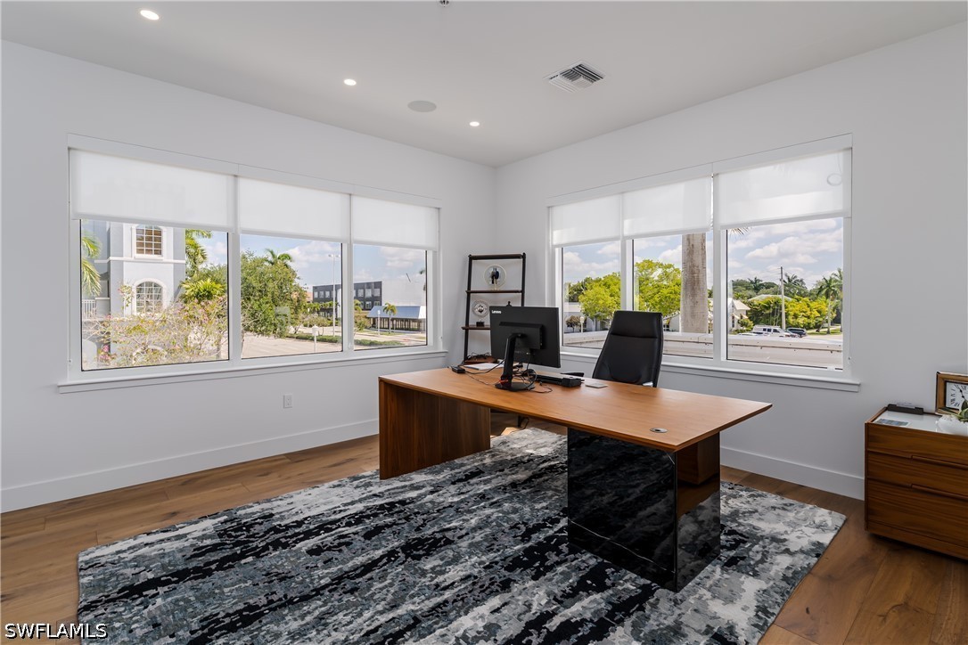 Corner executive office with panoramic windows